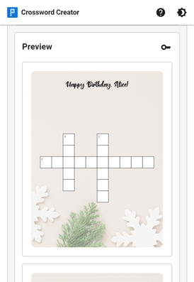 Screenshot of PuzzlePad app